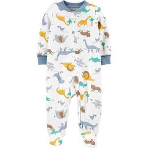 Carters Dinosaurs 2-Way Zip Cotton Sleep & Play PREEMIE NEW